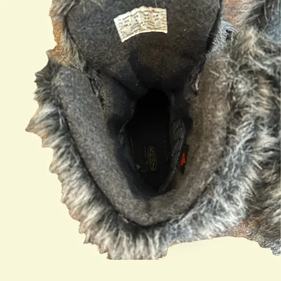 Keen Helena waterproof leather thermal insulated faux fur winter boots 8