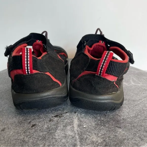 Keen Kids Black And Red Seacamp Closed Toe Waterproof Sandals