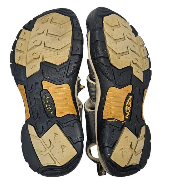 Keen Men's Newport H2 Closed Toe Water Sandals in Raven/Aluminum Size 10.5