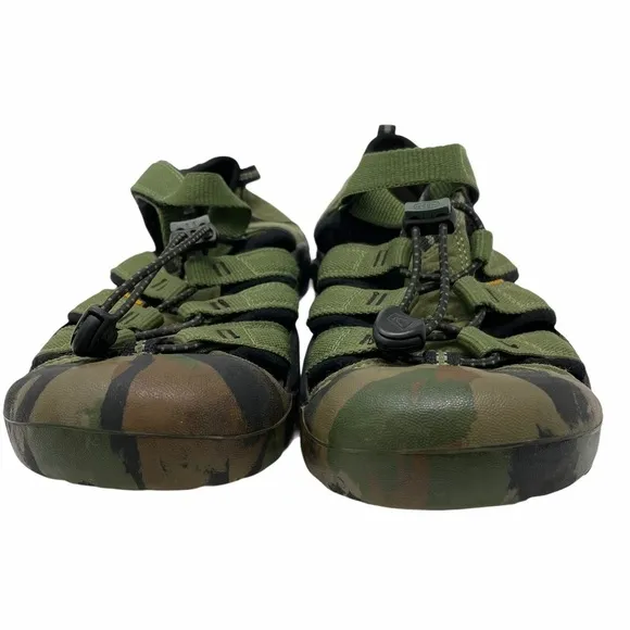 Keen Newport H2 Sport Green Camo Waterproof Sandals Size 6