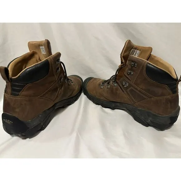KEEN Pyrenees Waterproof Hiking Boots Men's‎ 14 Mid Brown Leather Ankle Boots
