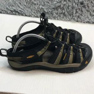 KEEN Sandals Men 10 Newport H2 Sport 1001906 Waterproof Black Green Stone Hiking