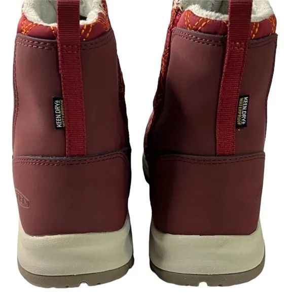 KEEN Terradora II Wintery Pull-on Waterproof Boots in Rhubarb / Andorra Size 7