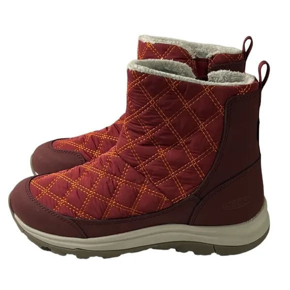 KEEN Terradora II Wintery Pull-on Waterproof Boots in Rhubarb / Andorra Size 7