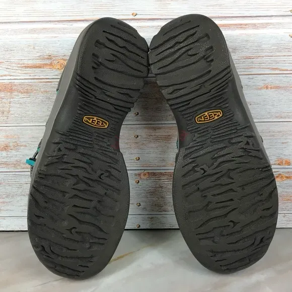 Keen Whisper Waterproof Sandals in grey/teal EUC