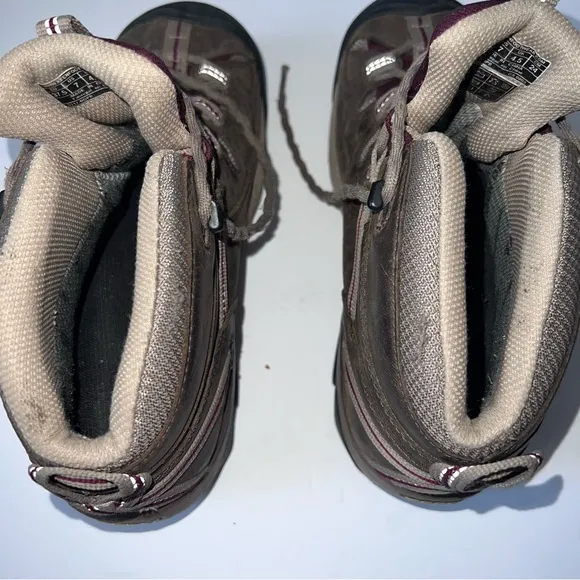 Keen Women’s Dry Targhee II Weatherproof Leather Hiking Boots SZ 7 Brown/Purple