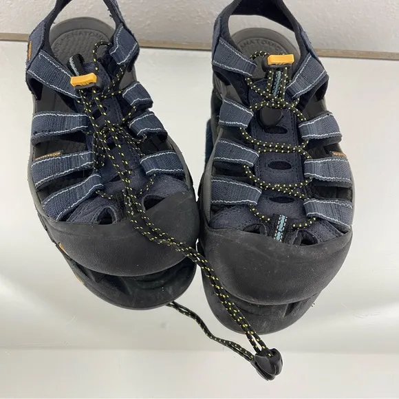 KEEN Womens Navy Blue Dream Black Newport H2 Waterproof Outdoor Hiking Sandals