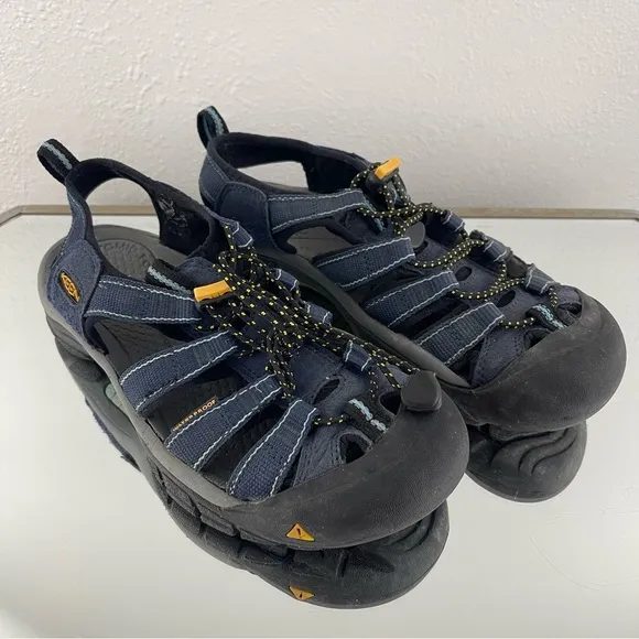 KEEN Womens Navy Blue Dream Black Newport H2 Waterproof Outdoor Hiking Sandals