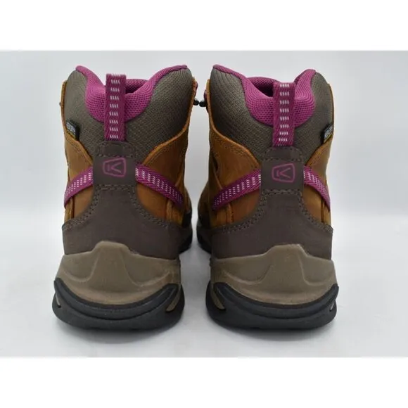 Keen Womens Size 7.5 Circadia Mid Boysenberry Leather Waterproof Hiking Boots