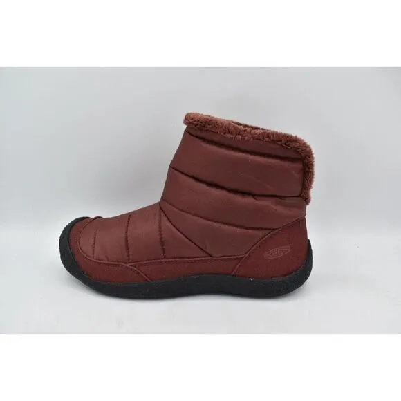 Keen Womens Size 8 Howser Fold Down Andorra Burgundy Insulated Pull On Shoes