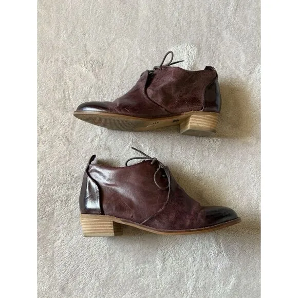 Kelsi‎ Dagger Brooklyn Women's 7.5 Court Oxford Boot Burgundy