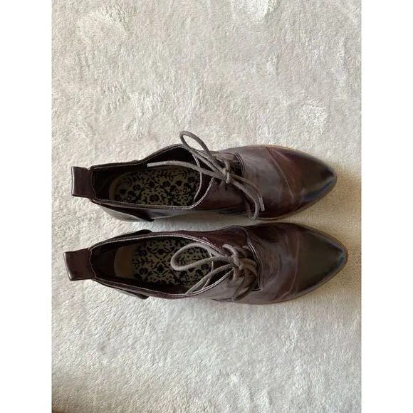 Kelsi‎ Dagger Brooklyn Women's 7.5 Court Oxford Boot Burgundy