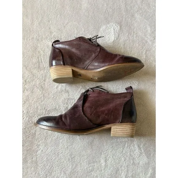 Kelsi‎ Dagger Brooklyn Women's 7.5 Court Oxford Boot Burgundy
