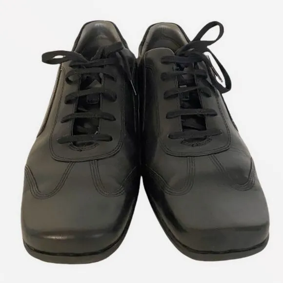Kenneth Cole Men’s Size 11.5 Black Leather Silver Technology Insole Oxford Shou