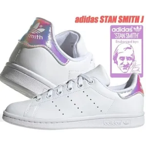 KID'S Adidas Originals Stan Smith J White Iridescent FU6673
