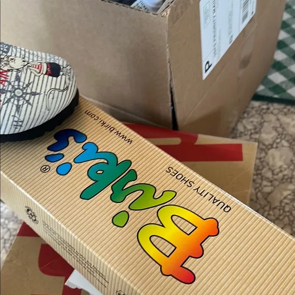 Kids Gray Bear Print Shoes