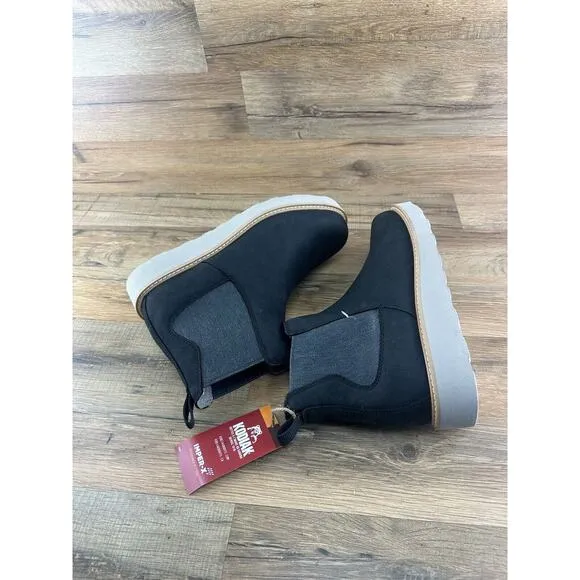 Kodiak Women's Size 9 Chelsea Boot Leather Upper Pull On Bootie Black