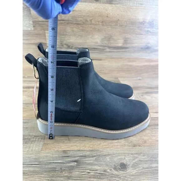 Kodiak Women's Size 9 Chelsea Boot Leather Upper Pull On Bootie Black