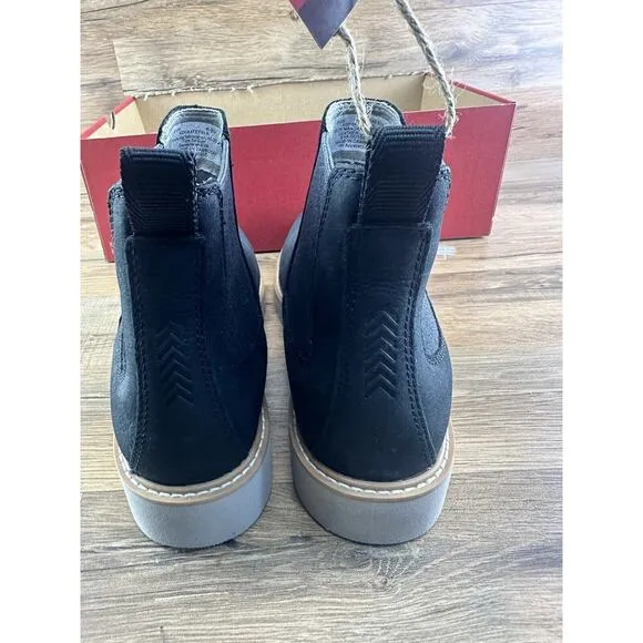 Kodiak Women's Size 9 Chelsea Boot Leather Upper Pull On Bootie Black