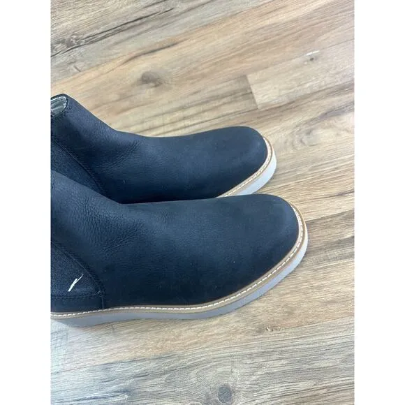 Kodiak Women's Size 9 Chelsea Boot Leather Upper Pull On Bootie Black