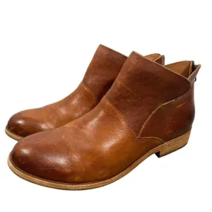 Kork Ease Ryder distressed leather ankle boots women’s 10M boho minimalist