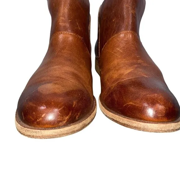 Kork Ease Ryder distressed leather ankle boots women’s 10M boho minimalist