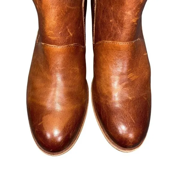 Kork Ease Ryder distressed leather ankle boots women’s 10M boho minimalist