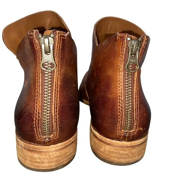 Kork Ease Ryder distressed leather ankle boots women’s 10M boho minimalist