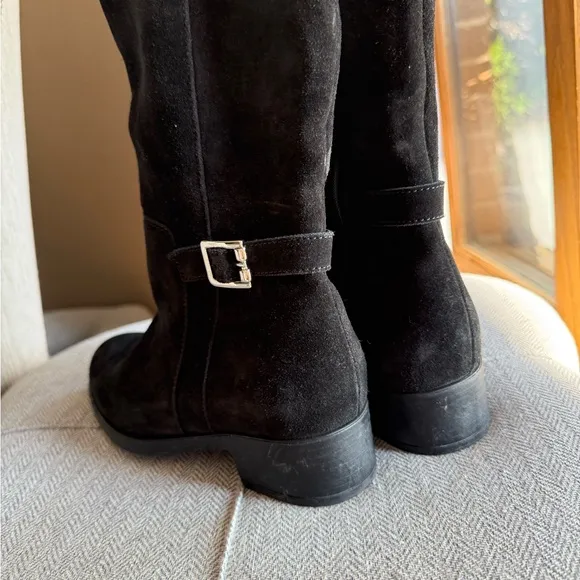 La CANADIENNE Black Suede Heeled Boots