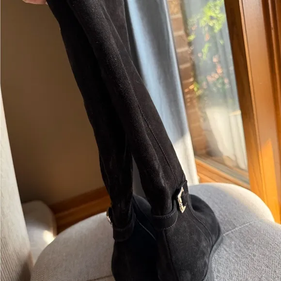 La CANADIENNE Black Suede Heeled Boots