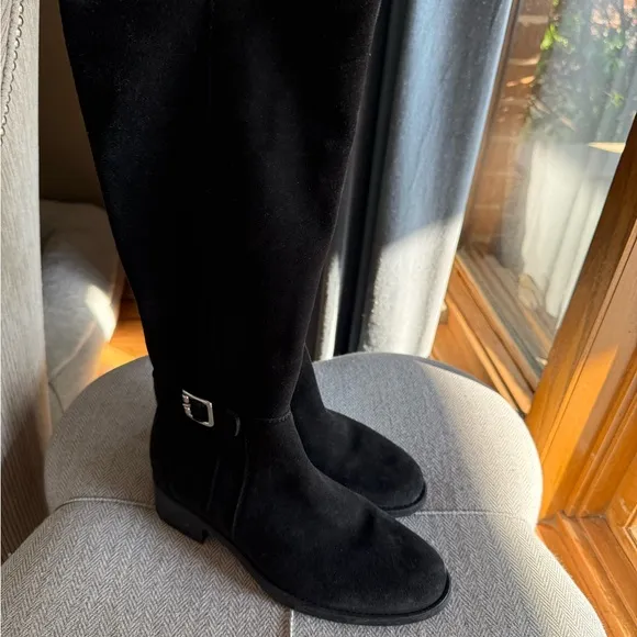 La CANADIENNE Black Suede Heeled Boots
