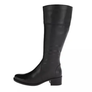 La Canadienne Womens Brown Leather Block Heel Boots Size 9.5
