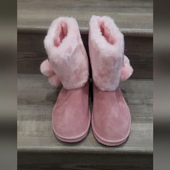 Lamo design footwear pink youth boots size 5