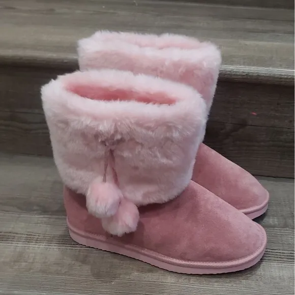 Lamo design footwear pink youth boots size 5