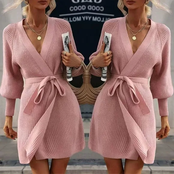 Lantern Loom Open Front Cardi - Pink