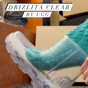 LAST PAIRS! new UGG Drizlita Waterproof Rain Boots clear for women 663mtn