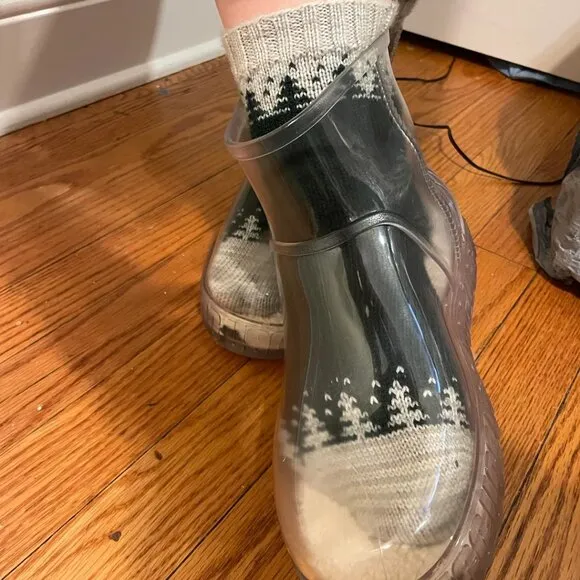 LAST PAIRS! new UGG Drizlita Waterproof Rain Boots clear for women 663mtn