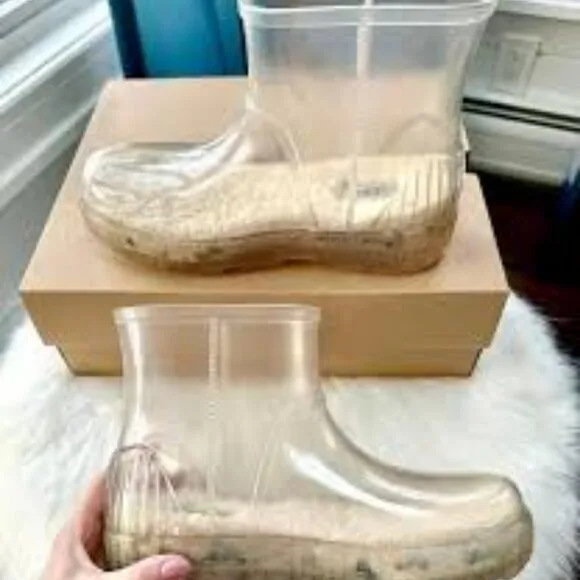 LAST PAIRS! new UGG Drizlita Waterproof Rain Boots clear for women 663mtn