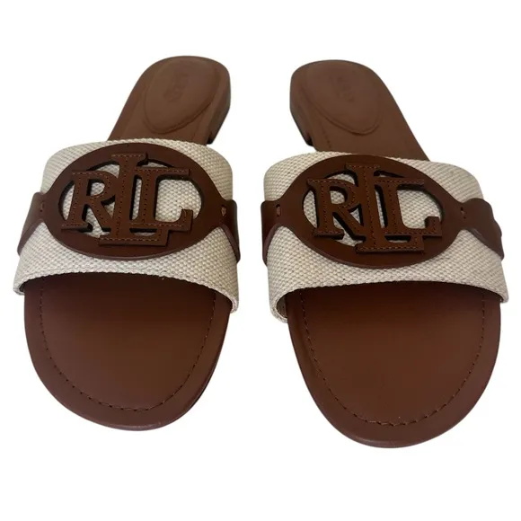 LAUREN RALPH LAUREN Allegra Slide Sandals NEW