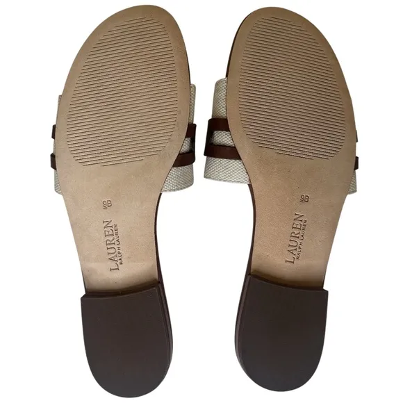 LAUREN RALPH LAUREN Allegra Slide Sandals NEW