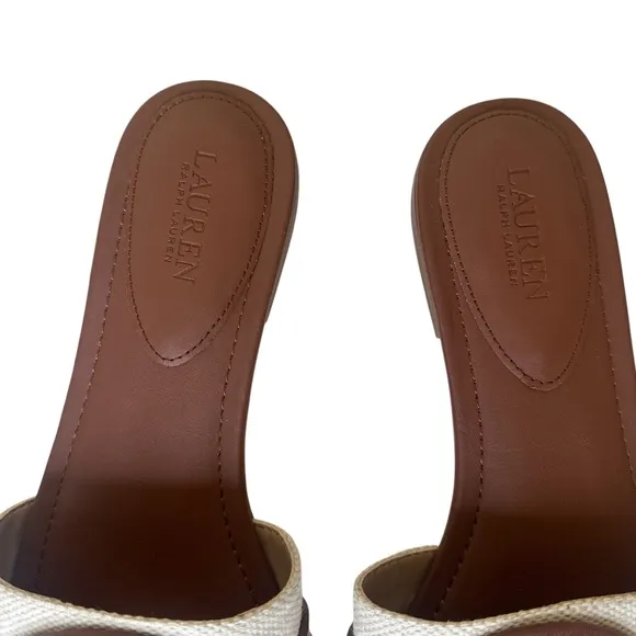 LAUREN RALPH LAUREN Allegra Slide Sandals NEW