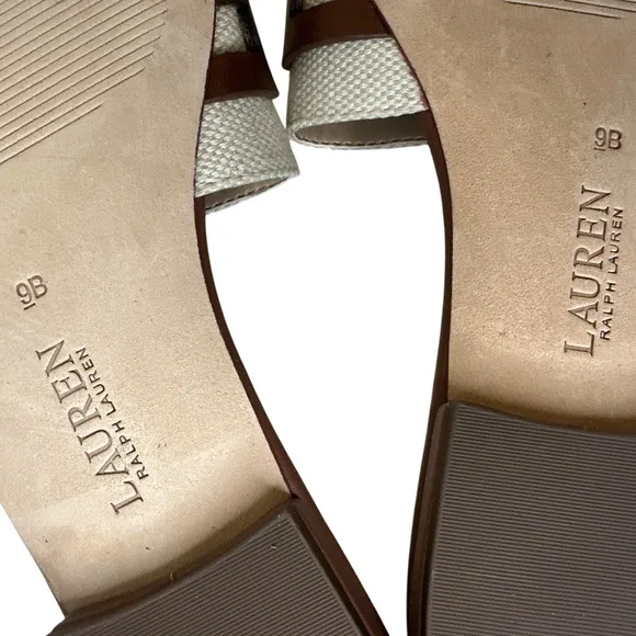 LAUREN RALPH LAUREN Allegra Slide Sandals NEW