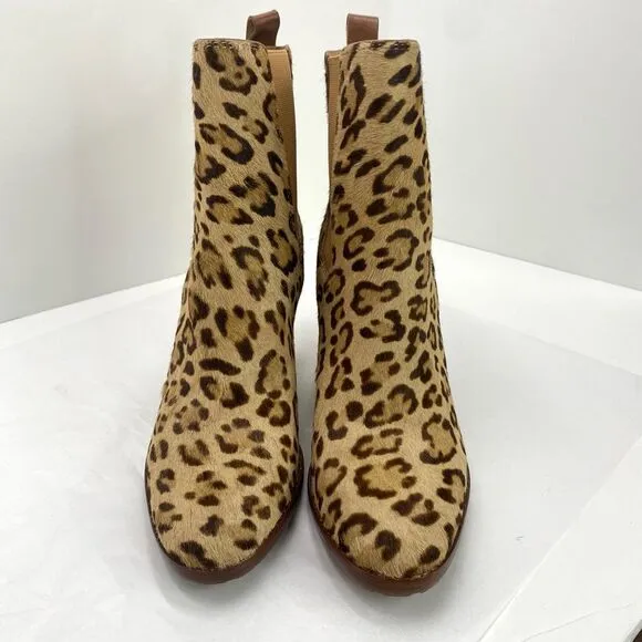 Lauren Ralph Lauren Mylah Bootie Women’s 6.5 Leopard Print Heeled  NWOB
