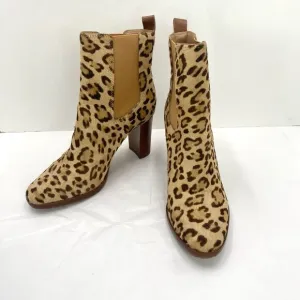 Lauren Ralph Lauren Mylah Bootie Women’s 6.5 Leopard Print Heeled  NWOB