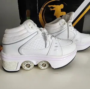 Like New White Rollerskate Shoes Size 35EUR/4.5 US