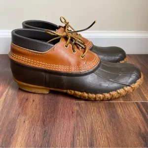 L.L. Bean Duck Bean Boots Gumshoe Low Rubber