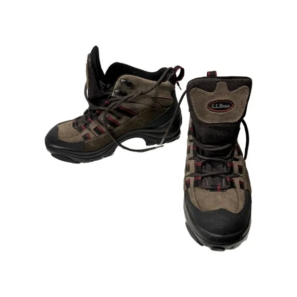 L.L. Bean Men’s Goretex Brown Leather Ankle Hiking Boots, Size 7