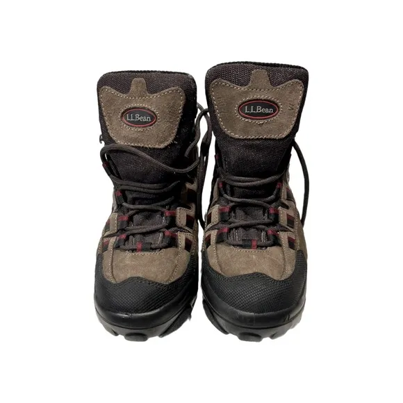 L.L. Bean Men’s Goretex Brown Leather Ankle Hiking Boots, Size 7