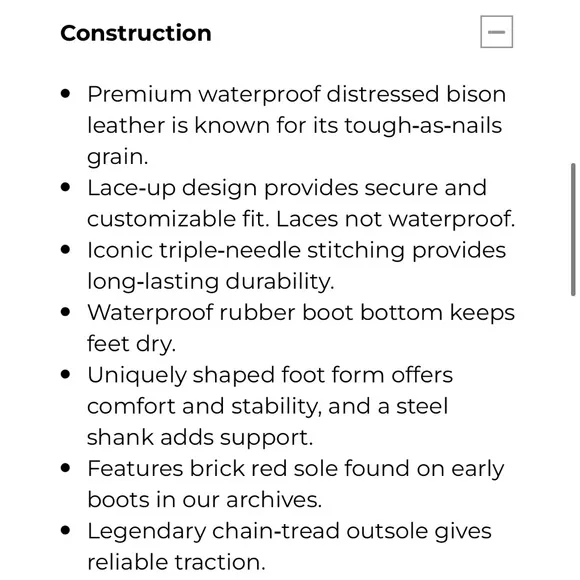L.L.Bean Duck Boots - Bison 8”
