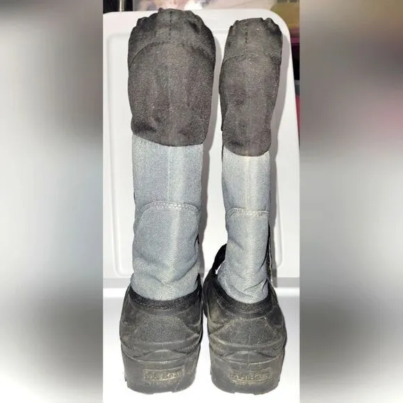 L.L.Bean Northwoods Boots, sz 5, Kids, gray &amp; blue.